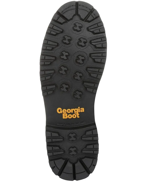Georgia Boot Men's Amp LT Logger Low Heel Waterproof Work Boot - GB00271, Black
