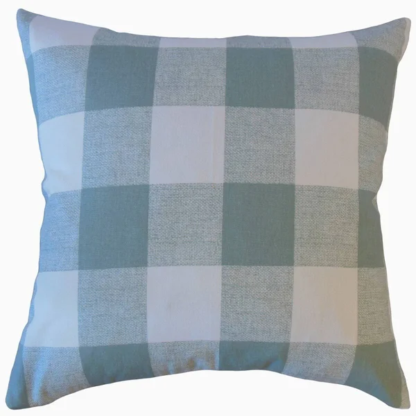 The Pillow Collection Jaspen Plaid Decorative Throw Pillow - 18 x 18 - Light Green