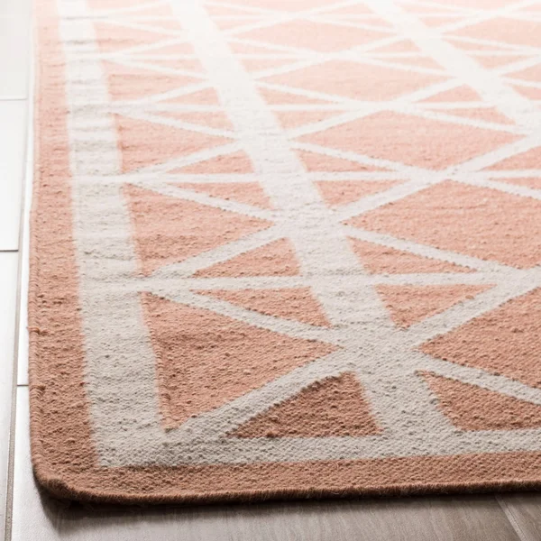 Safavieh Dhurries Dhu558B 2&6x22 x 8&0x22 Runner Purple, Ivory Area Rug
