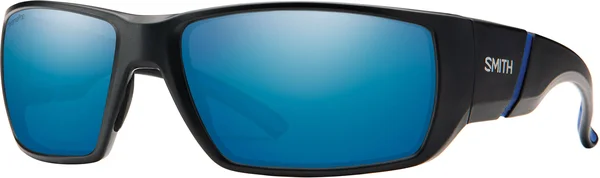 Smith TRANSFER Polarized ChromaPop Blue Mirror Sunglasses - Matte Black