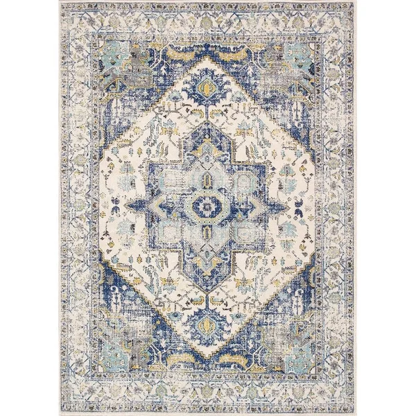 Pasargad Home PRC-5365 6x6 Chelsea Design Abstract Power Loomed Area Rug - 6 ft. x 6 ft.