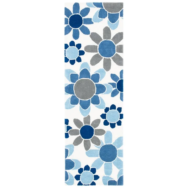 Safavieh Handmade Kids Miens Floral Wool Rug - 4& x 6& - Ivory/Pink