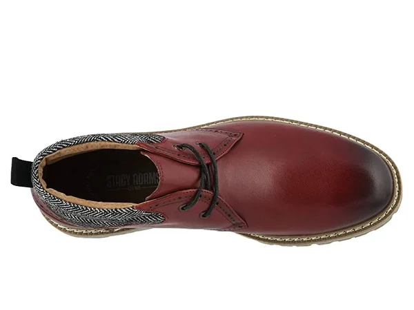 Stacy Adams Men's Grantley Chukka Boot, Color: Cranberry, Size: 8.5