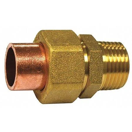 Jones Stephens K126610100 Union, copper, 3/4 C x Mip, lead Free