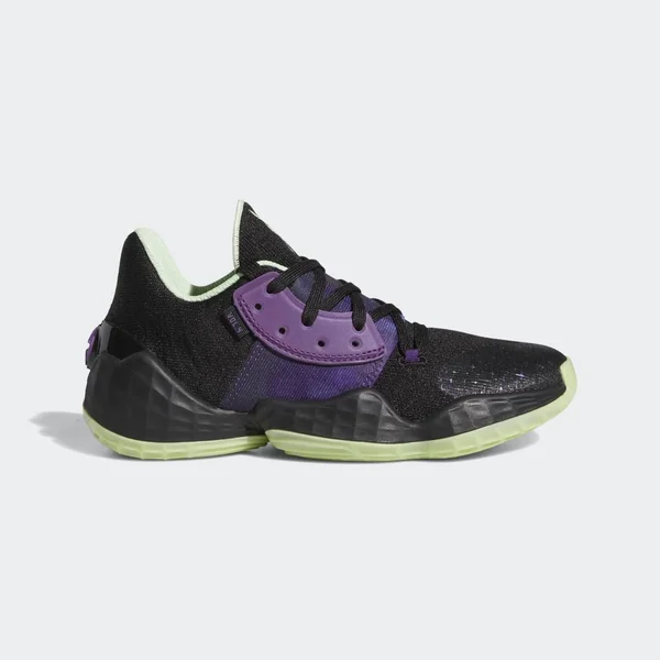 Adidas Harden Vol. 4 Shoes Core Black 3.5 Kids - Basketball Shoes