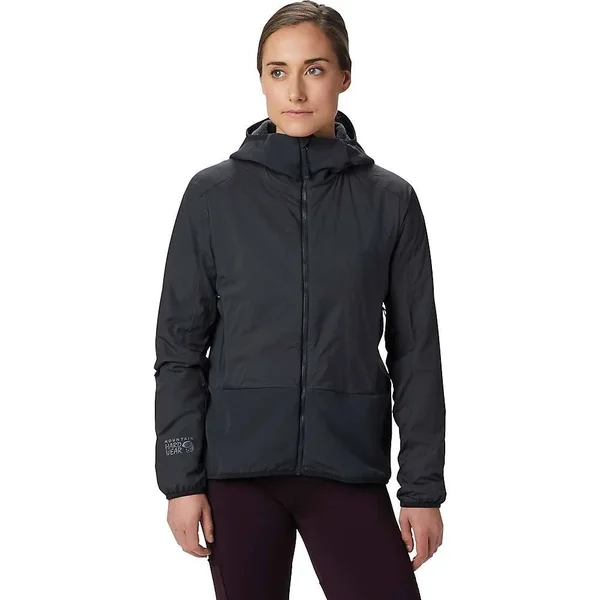Mountain Hardwear Women's Kor Strata Climb Hoody - Xs - Dark Bolt