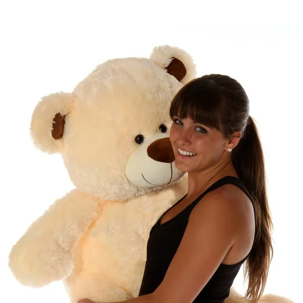 Booboo Shags Plush and Adorable Smooth Vanilla Teddy Bear 36in