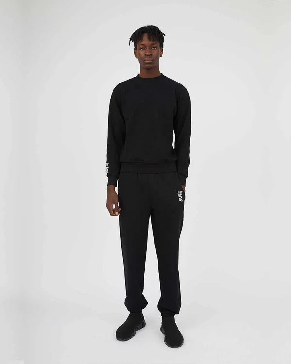 Les Girls Les Boys Loose Fit Track Pants Black, Black