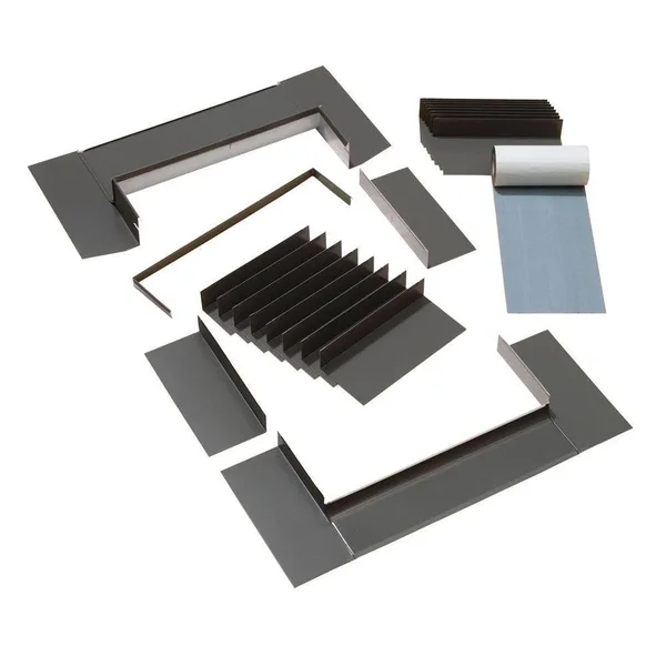 VELUX EDL C12 0000B Skylight Flashing - C08/C12 Low-Profile Shingle Roo