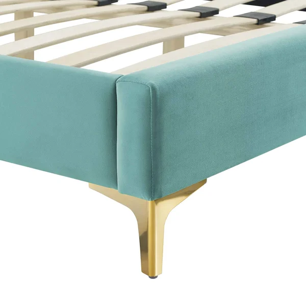 Phillipa Performance Velvet King Platform Bed MOD-6928-MIN