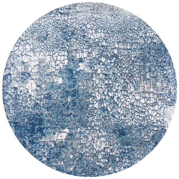 Safavieh Clearance Aston ASN706N Navy Rug - 6&7x22x6&7x22 - Round