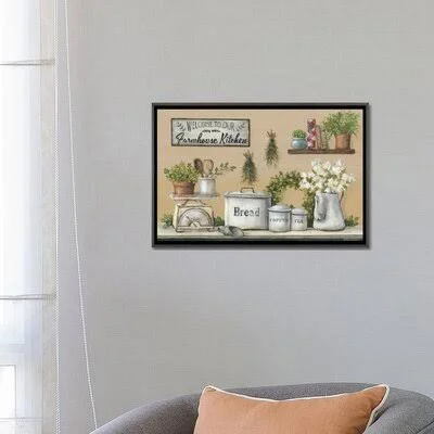 &Garden Farmhouse Kitchen& by Pam Britton - Graphic Art Print East Urban Home Size: 18x22 H x 26x22 W x 1.5x22 D, Format: Dark R