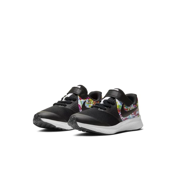 Nike Girls& Star Runner 2 Fable Sneaker - Black - 2.5