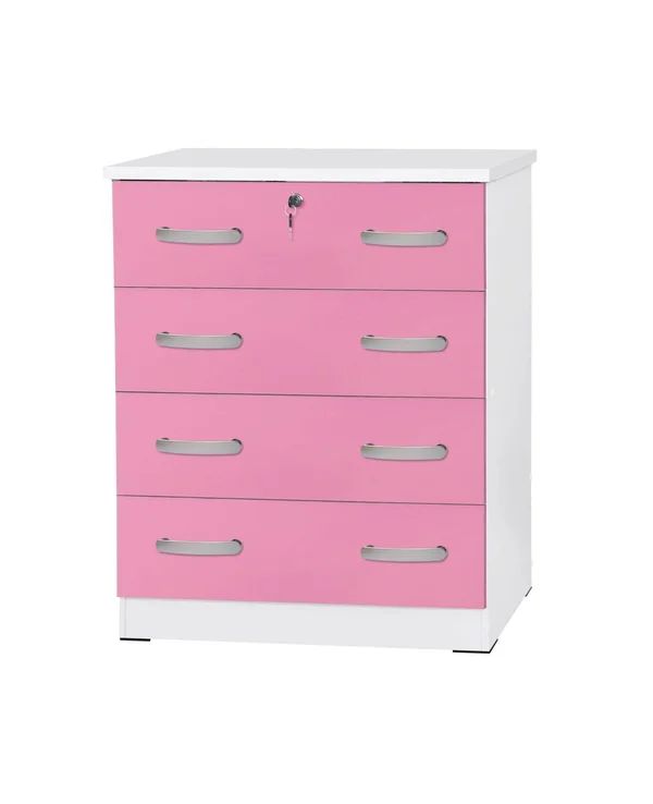 Better Home Products Chest 4 Drawers - White - Manufacture Wood