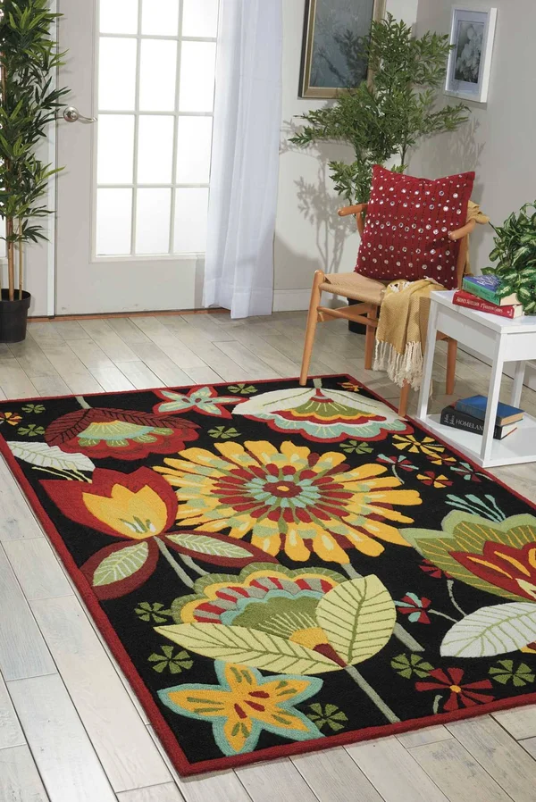 Nourison Fantasy FA12 8& x 10&6x22 Aqua Rug