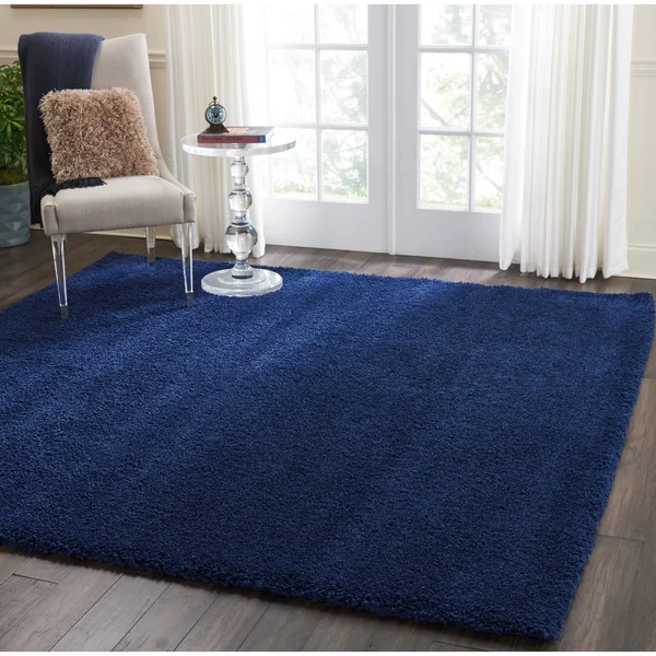 Nourison Malibu Shag MSG01 Area Rug - Slate, 7&10x22 Round