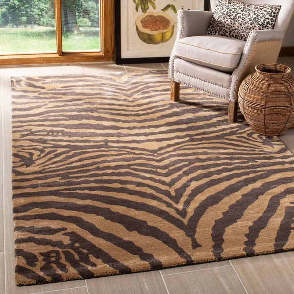 Safavieh Soho Rug SOH434E Black - Brown, 5& x 8&