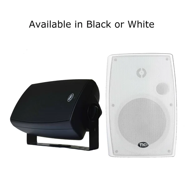 Tic WPS6-B 6.5x22 Outdoor Weather-Resistant WiFi Patio Speakers with Airplay Pair - Black