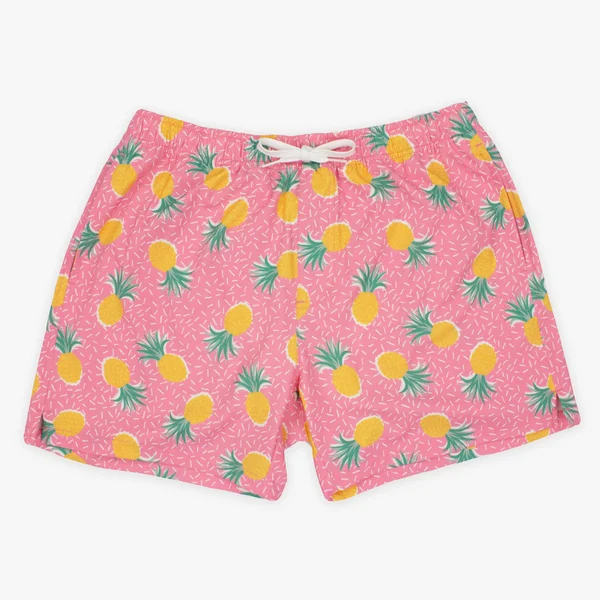 Men's Swim Trunks and Bathing Suits - 5.5x22 Inseam, Bearbottom, Pineapple Punch, 7x22, L