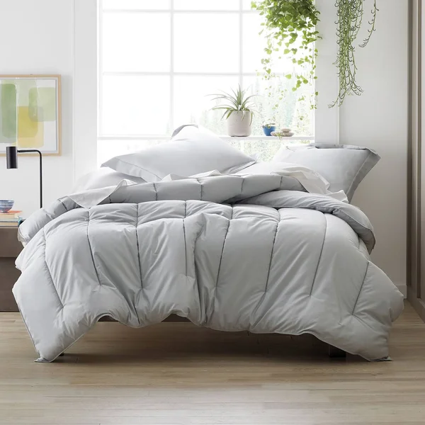 Company Cotton Wrinkle-Free Sateen Duvet Cover - Pink - Size Full, The Company Store