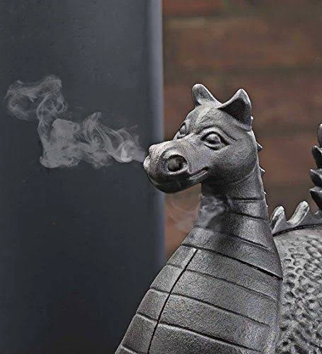 Dragon Woodstove Steamer in Cast Iron - Black
