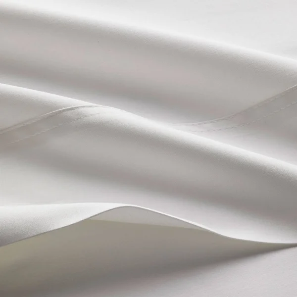 Company Cotton Bamboo Sateen Sheet Set - Ivory, Size King, The Company Store