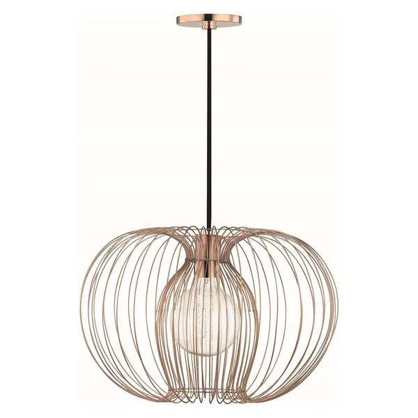 Mitzi H181701L-POC Jasmine 1 Light Large Pendant - Polished Copper