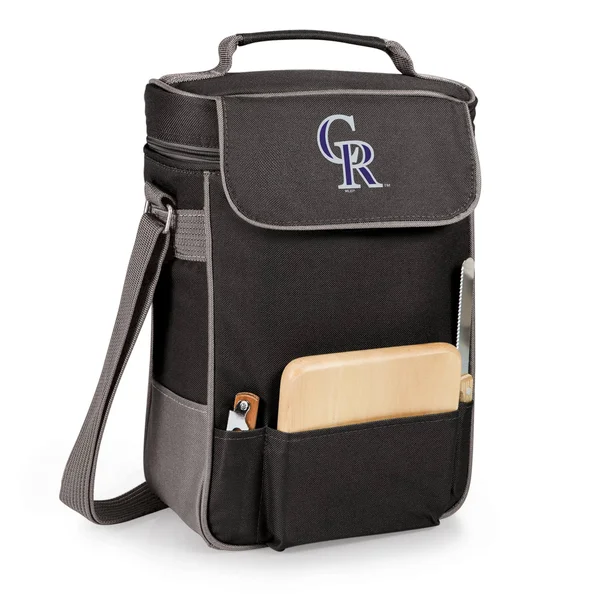 Colorado Rockies - Duet Wine and cheese Tote (Black)