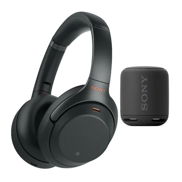 Sony WH-1000XM3 Wireless Noise-Canceling Over-Ear Headphones (Black, with Carrying Case) Bundle Extra Bass Portable Wireless Blu