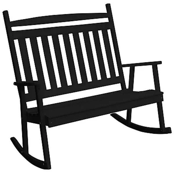 Yellow Pine Double Classic Porch ROCKER - Size: 3.5, Red