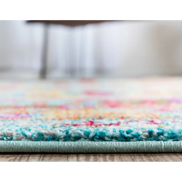 Unique Loom Lassen Sedona Area Rug - 3& 3 x 5& 3 (Light Blue)