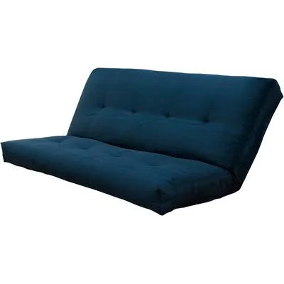 Amelia 8x22 Coil Full Size Futon Mattress The Twillery Co. Color: Suede Navy