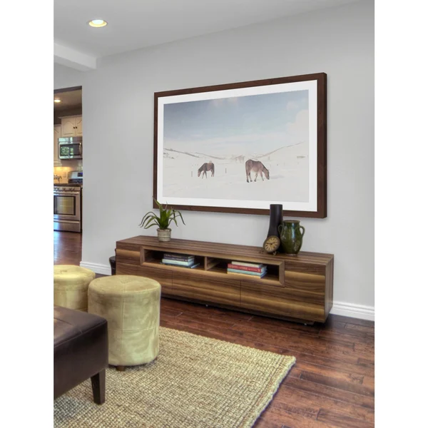 Marmont Hill Two Horses Framed Painting Print - Size: 16 inch x 24 inch