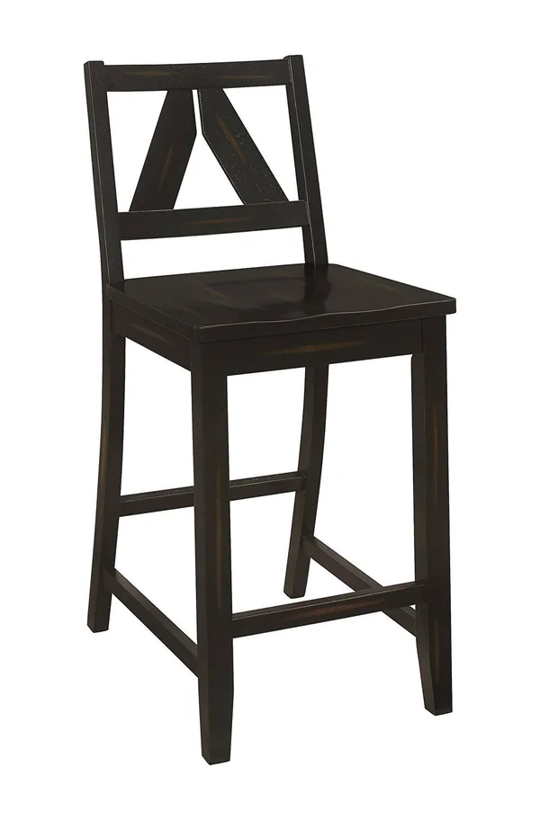 Bairn Barn Grey/Black Sand Through Counter Height Table by Coaster