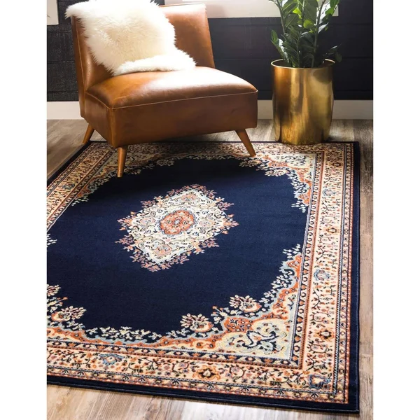 Unique Loom Washington Reza Area Rug (5& x 8& - Burgundy) - Red