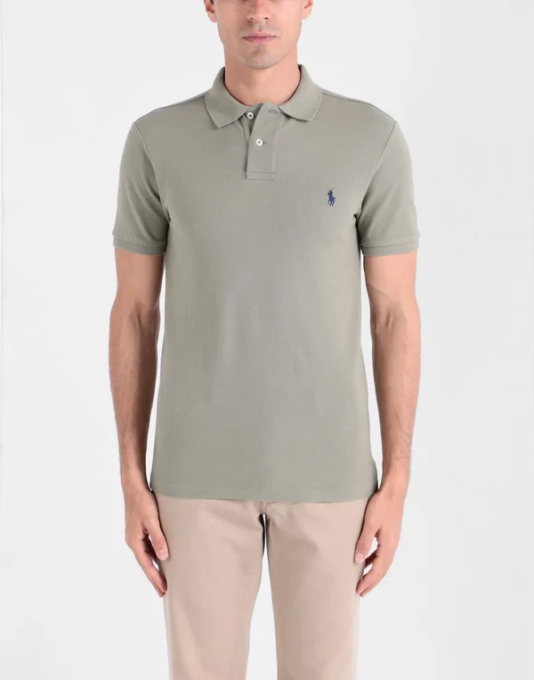 Polo Ralph Lauren Slim Fit Mesh Men's Polo Shirt - Sage Green