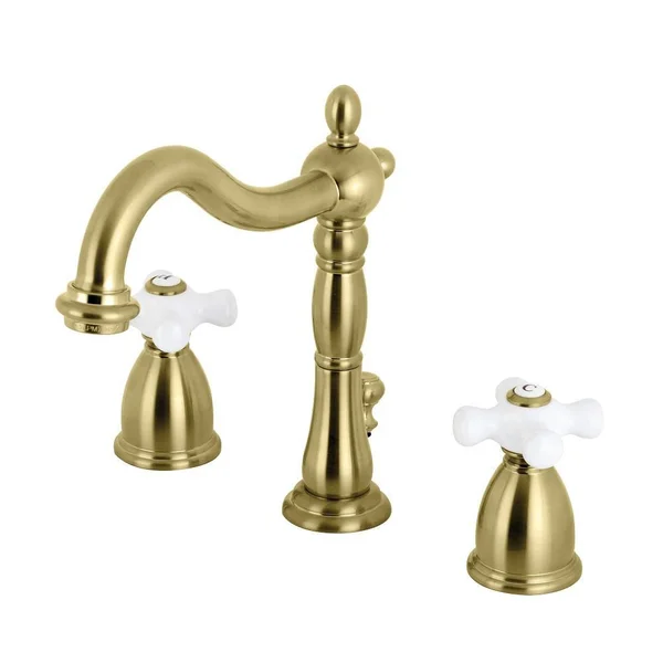 Kingston Brass KB1978PX 8x22 Widespread Bathroom Faucet, Brushed Nickel