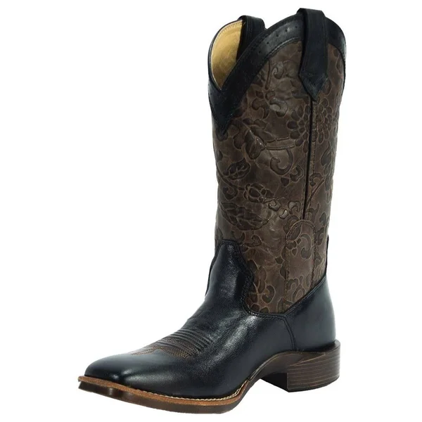 Noble Outfitters Women's All-Around Square Toe Floral Embossed Boot