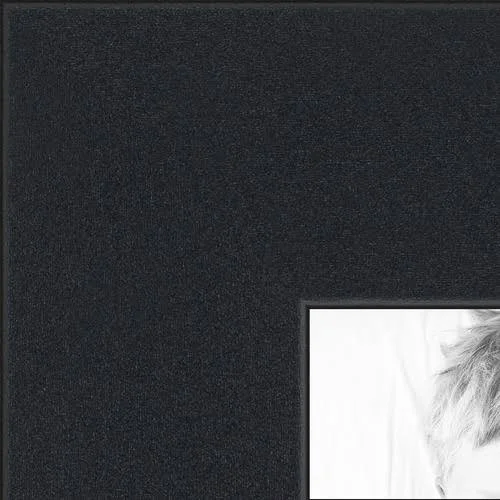 Collage Picture Frame, Satin Black Frame with 4 openings for 4x12 Photos with Red Maple Leaf Mat. D3926CV268, ArtToFrames
