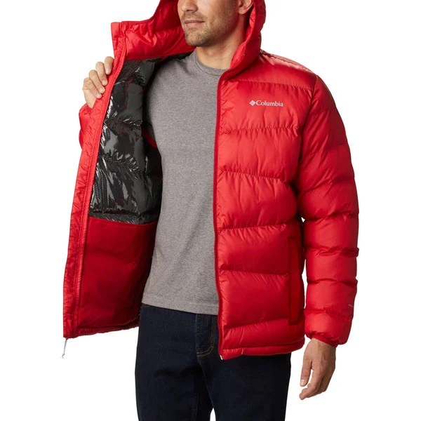 Columbia Men's Fivemile Butte Hooded Jacket, Medium, Mountain Red