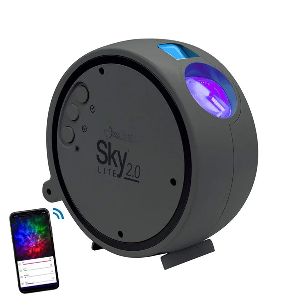 BlissLights Sky Lite 2.0 - RGB LED Laser Star Projector, Galaxy Blue Stars