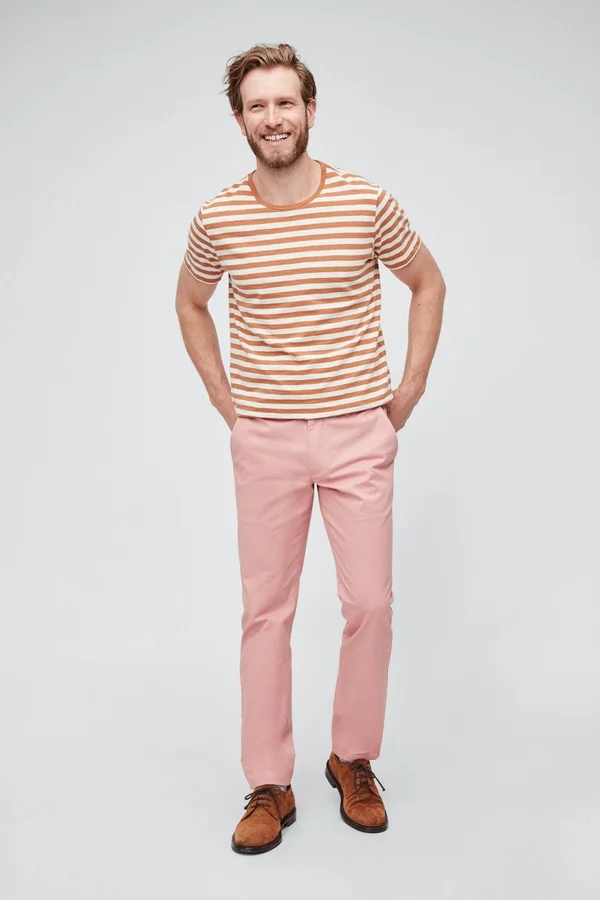 Bonobos Stretch Washed Chinos - Pink - Casual Pants