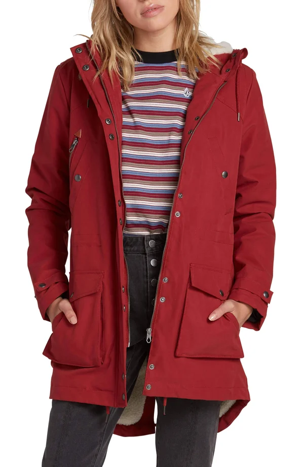 Volcom Walk on by 5K Parka Women's- Auburn