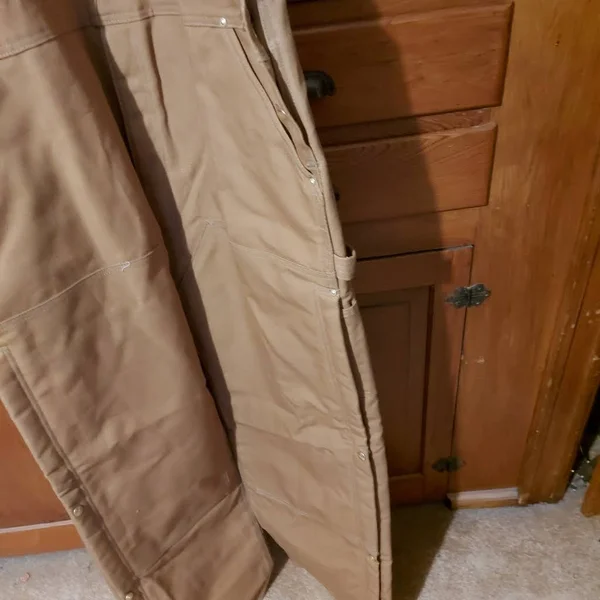 Carhartt Duck Zip to Thigh Quilt Lined Bib Overall - Factory 2nds