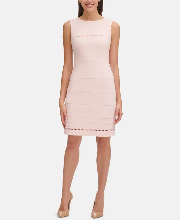 Tommy Hilfiger Circle-Trim Dress - Ballerina Pink