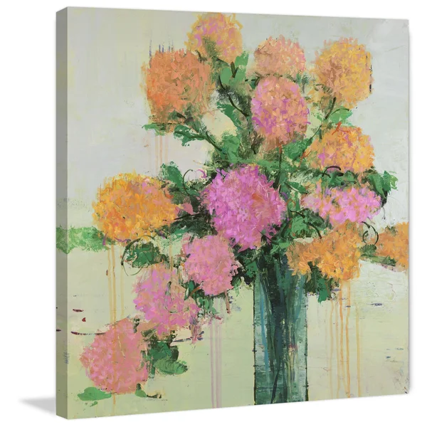 Flower Remedy I Painting Print on Wrapped Canvas, Size: 18 x 18