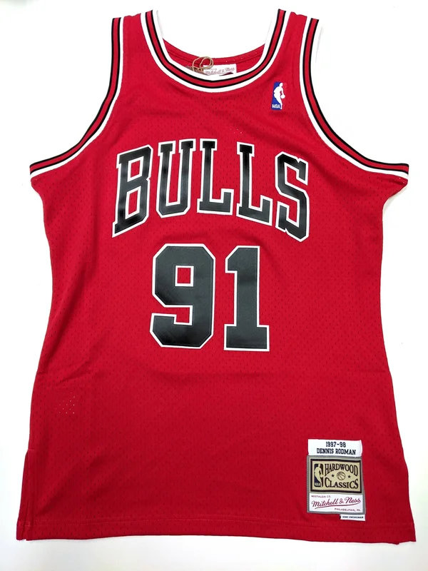 Dennis Rodman Chicago Bulls Mitchell & Ness Hardwood Classics 1997-98 Swingman Jersey - Red