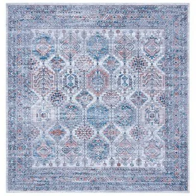 Jarod Oriental Blue/Red Area Rug Foundstone Rug Size: Square 6&7x22