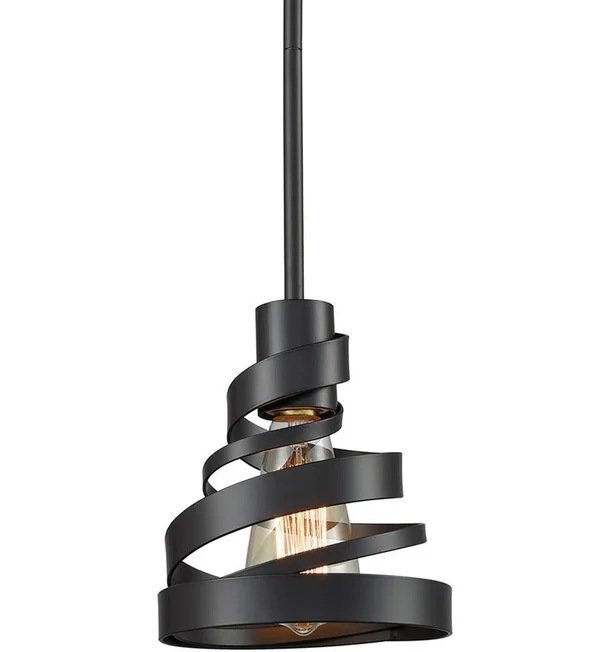 Elk Lighting Zabrina 1 Light Pendant in Oil Rubbed Bronze