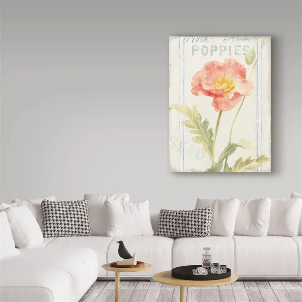 Trademark Fine Art 'Floursack Florals IV' Canvas Art by Danhui Nai, Size: 35 x 47